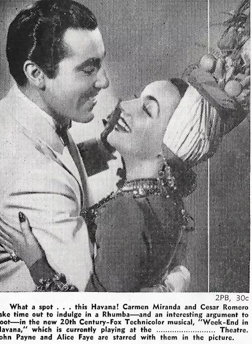 Carmen Miranda, Cesar Romero zdroj: imdb.com