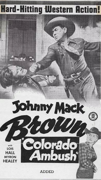 Johnny Mack Brown (Johnny Mack Brown), Lois Hall (Janet Williams), Myron Healey (Chet Murdock) zdroj: imdb.com