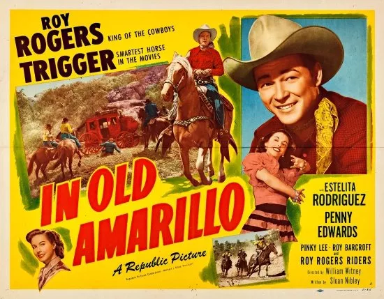 Roy Rogers, Penny Edwards, Estelita Rodriguez, Trigger zdroj: imdb.com