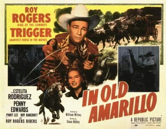Roy Rogers, Penny Edwards, Estelita Rodriguez, Trigger zdroj: imdb.com