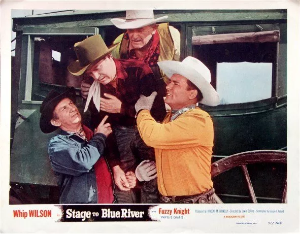 Fuzzy Knight (Texas), Bud Osborne (Jim - Stage Driver), Lee Roberts (Ted Crosby), Whip Wilson (Marshal Whip Wilson) zdroj: imdb.com