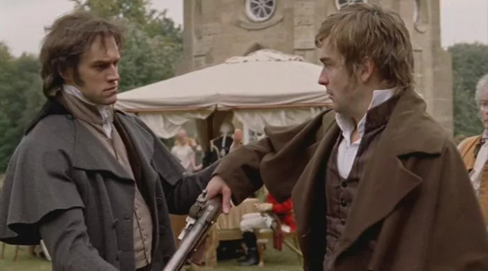 Elliot Cowan (Mr Darcy), Tom Mison (Mr Bingley) zdroj: imdb.com