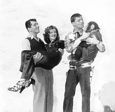 Jerry Lewis, Dean Martin, Corinne Calvet zdroj: imdb.com