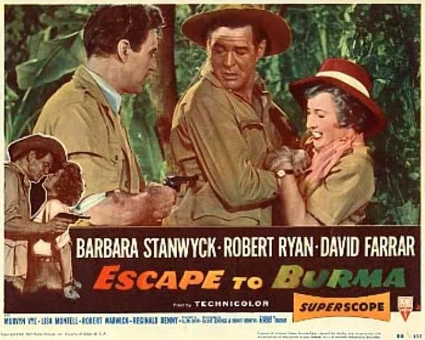 Barbara Stanwyck, David Farrar, Robert Ryan (Jim Brecan) zdroj: imdb.com
