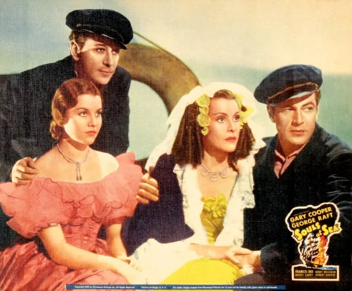 Gary Cooper, Frances Dee, Olympe Bradna, George Raft zdroj: imdb.com