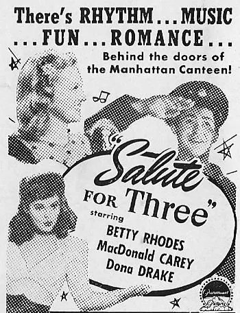 Macdonald Carey, Dona Drake, Betty Jane Rhodes zdroj: imdb.com