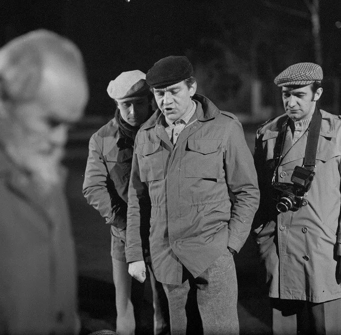 Antonín Procházka (Inspector), Jiří Krampol (Libor Krajícek, detective), Jan Faltýnek (Wintr, technician)