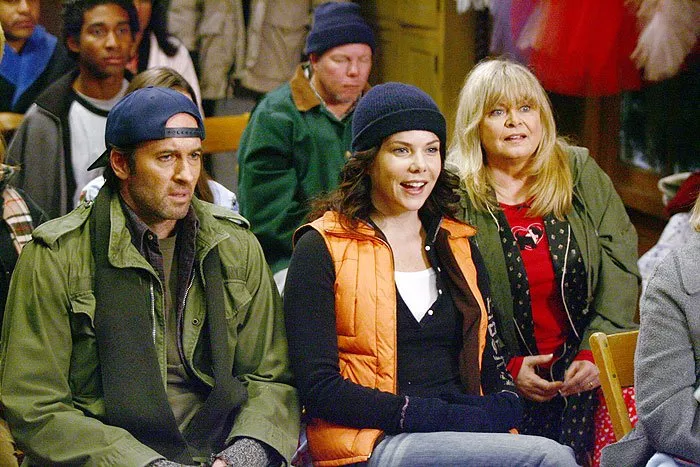 Scott Patterson (Luke Danes), Lauren Graham (Lorelai Gilmore), Sally Struthers (Babette Dell)