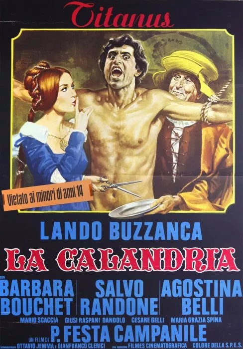 Barbara Bouchet (Lucrezia - wife of Ferruccio), Lando Buzzanca (Lidio), Salvo Randone (Calandro) zdroj: imdb.com