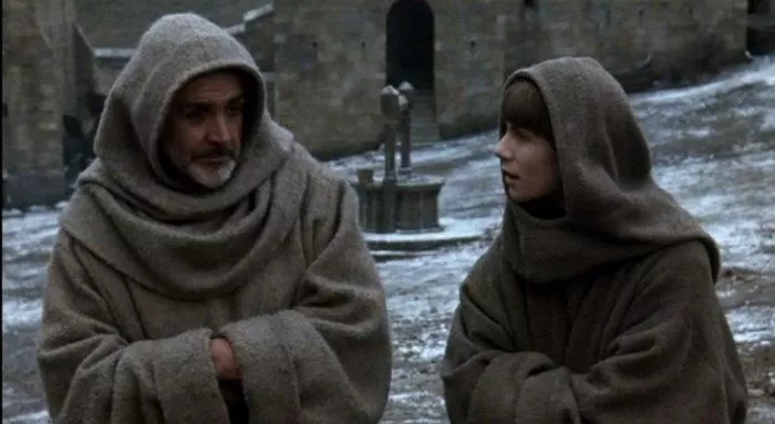 Sean Connery (William of Baskerville), Christian Slater (Adso of Melk) zdroj: imdb.com