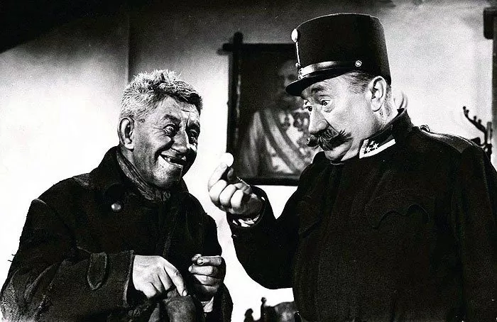Poslušne hlásim (1958) - obecní blázen Pepek Vyskoč