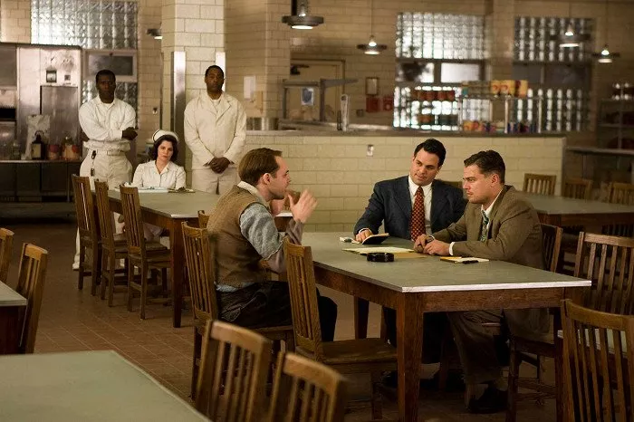Christopher Denham (Peter Breene), Mark Ruffalo (Chuck Aule), Leonardo DiCaprio (Teddy Daniels)