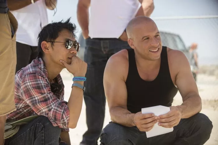 Vin Diesel (Dominic Toretto), James Wan zdroj: imdb.com