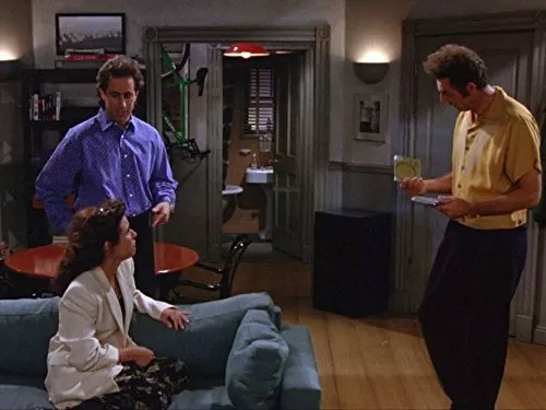 Julia Louis-Dreyfus (Elaine Benes), Jerry Seinfeld (Jerry Seinfeld), Michael Richards (Kramer) zdroj: imdb.com