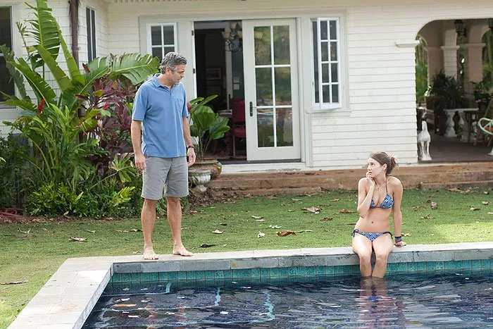 George Clooney (Matt King), Shailene Woodley (Alexandra King)