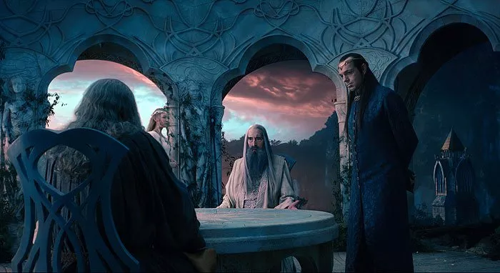 Christopher Lee (Saruman) Photo © New Line Cinema, Metro-Goldwyn-Mayer, Warner Bros. Pictures / James Fisher, Mark Pokorn