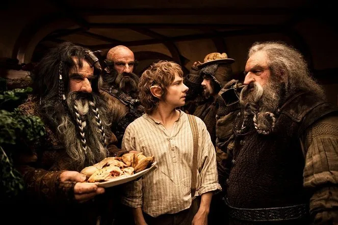 William Kircher (Bifur), Graham McTavish (Dwalin), Martin Freeman (Bilbo), James Nesbitt (Bofur), John Callen (Oin)