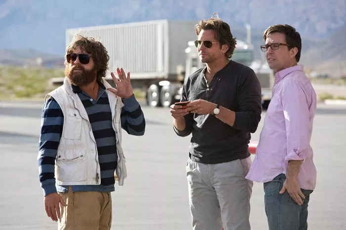 Zach Galifianakis (Alan), Bradley Cooper (Phil), Ed Helms (Stu)