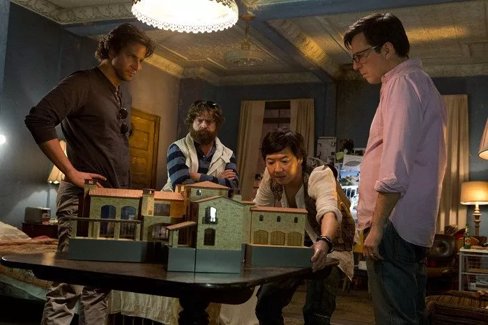 Bradley Cooper (Phil), Ken Jeong (Mr. Chow), Zach Galifianakis (Alan), Ed Helms (Stu)