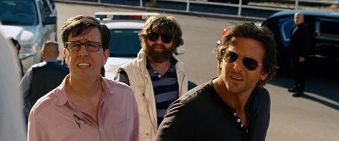 Ed Helms (Stu), Zach Galifianakis (Alan), Bradley Cooper (Phil)