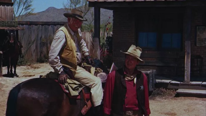 John Wayne (Sheriff John T. Chance), Ward Bond (Pat Wheeler) zdroj: imdb.com