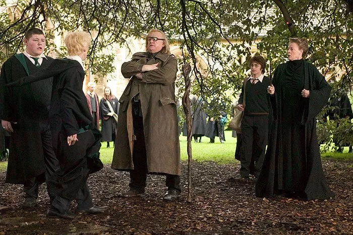 Jamie Waylett, Brendan Gleeson (Alastor ’MadEye’ Moody), Daniel Radcliffe (Harry Potter), Maggie Smith (Minerva McGonagall)