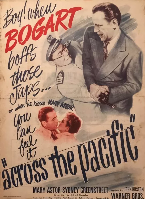Humphrey Bogart (Rick Leland), Mary Astor (Alberta Marlow), John Huston, Sydney Greenstreet (Dr. H.F.G. Lorenz) zdroj: imdb.com