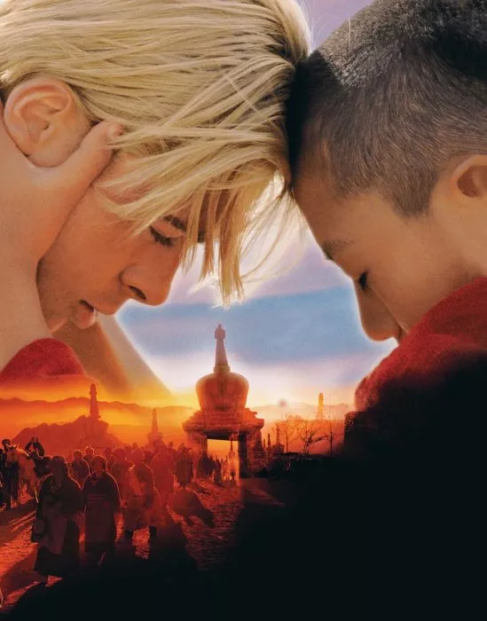 Brad Pitt (Heinrich Harrer), Jamyang Jamtsho Wangchuk (Dalai Lama, 14 ročný) zdroj: imdb.com