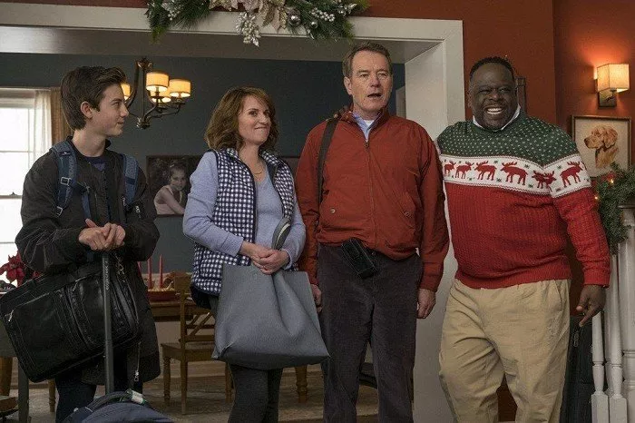 Griffin Gluck (Scotty Fleming), Megan Mullally (Barb Fleming), Bryan Cranston (Ned Fleming), Cedric the Entertainer (Lou Dunne)