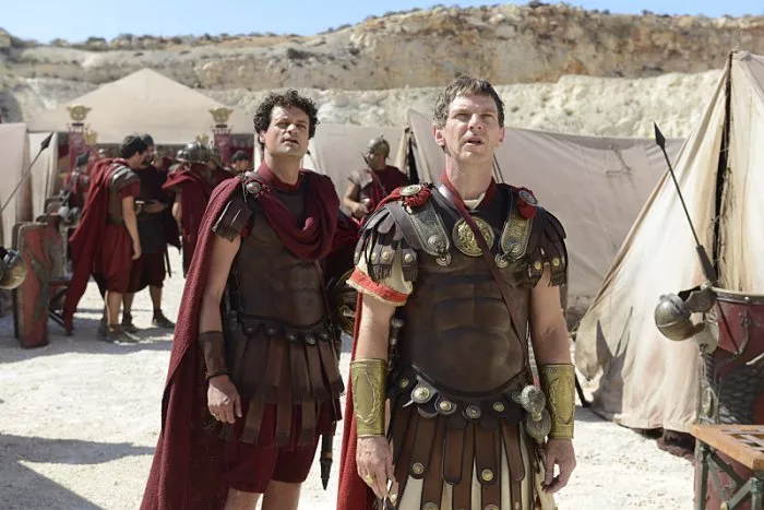 Sam Hazeldine (Flavius), Kenneth Spiteri (Claudius), Andrew Hillsden (Roman soldier) zdroj: imdb.com