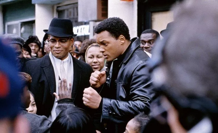 Mario Van Peebles (Malcolm X), Will Smith (Cassius Clay)