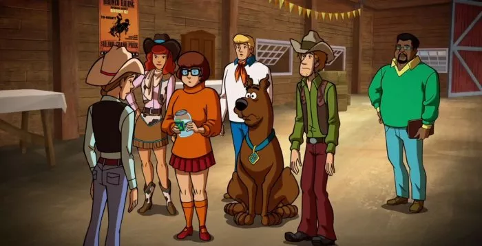 Matthew Lillard (Shaggy Rogers), Frank Welker (Scooby-Doo), Grey Griffin (Daphne Blake), Kate Micucci (Velma Dinkley), Melissa Villaseñor (Tawny Rogers) zdroj: imdb.com