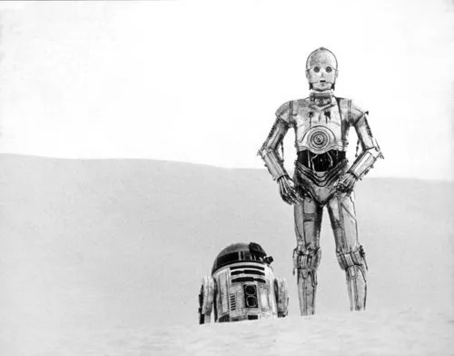 Anthony Daniels (C-3PO), Kenny Baker (R2-D2) zdroj: imdb.com