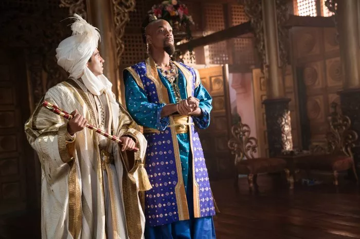 Will Smith (Genie), Mena Massoud (Aladdin) zdroj: imdb.com