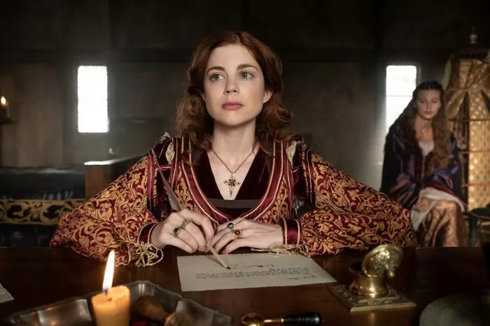 Nadia Parkes (Rosa de Vargas), Charlotte Hope (Catherine of Aragon) zdroj: imdb.com